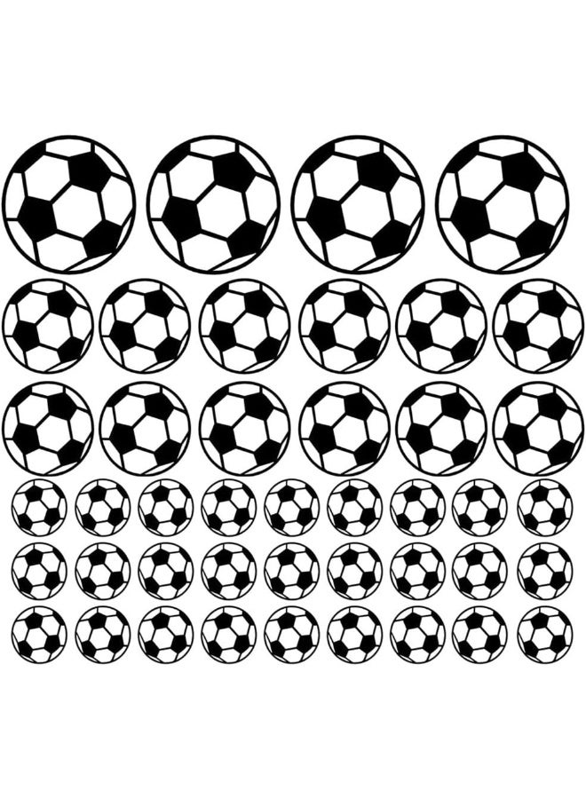 SITAKE 43 Pcs Football Stickers for Boys Room, Vinyl Wall Art for Bedroom Playroom Living Room Window Door Decoration - Image 2
